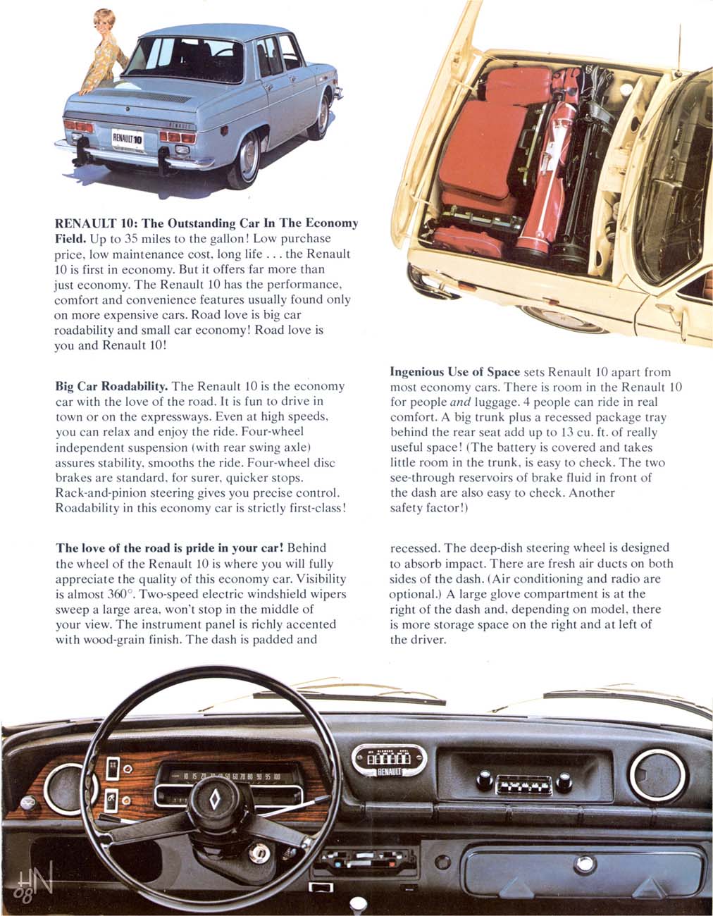 1971 Renault 10 & 16 brochure